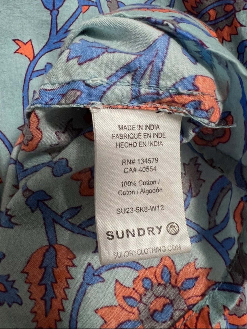 *SUNDRY*  V-neck Tiered Mini Dress Size S - Picture 8 of 8